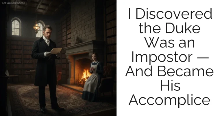 I Discovered the Duke Was an Impostor — And Became His Accomplice