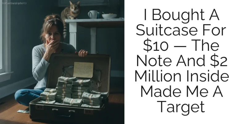 I Bought A Suitcase For $10 — The Note And $2 Million Inside Made Me A Target