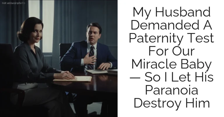 My Husband Demanded A Paternity Test For Our Miracle Baby — So I Let His Paranoia Destroy Him