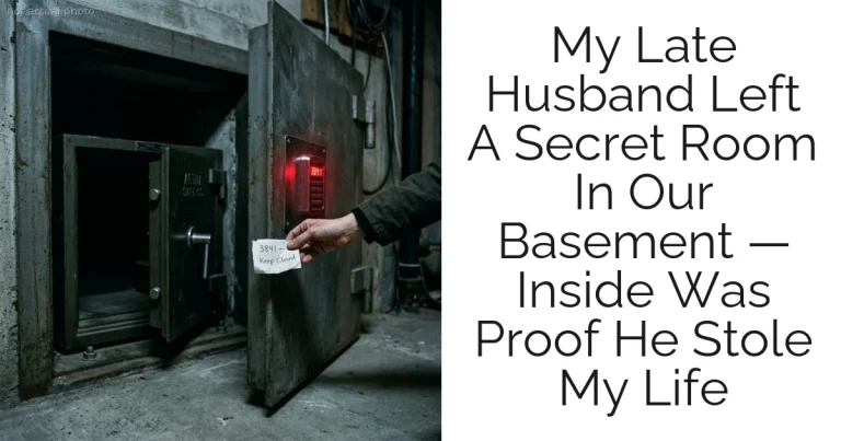 My Late Husband Left A Secret Room In Our Basement — Inside Was Proof He Stole My Life