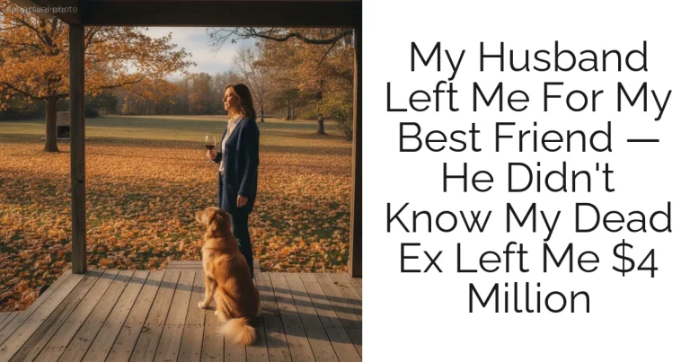 My Husband Left Me For My Best Friend — He Didn't Know My Dead Ex Left Me $4 Million