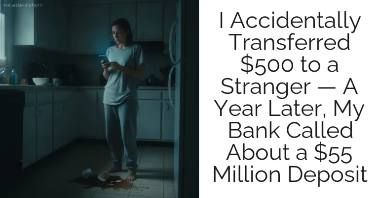 I Accidentally Transferred $500 to a Stranger — A Year Later, My Bank Called About a $55 Million Deposit