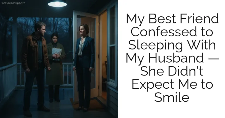 My Best Friend Confessed to Sleeping With My Husband — She Didn't Expect Me to Smile