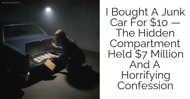 I Bought A Junk Car For $10 — The Hidden Compartment Held $7 Million And A Horrifying Confession