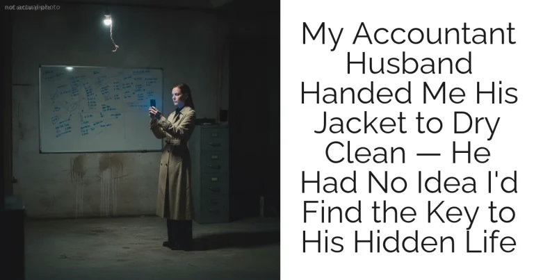 My Accountant Husband Handed Me His Jacket to Dry Clean — He Had No Idea I'd Find the Key to His Hidden Life