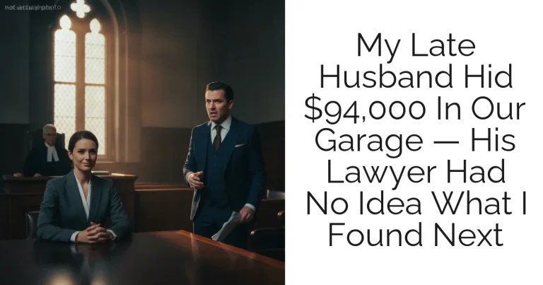 My Late Husband Hid $94,000 In Our Garage — His Lawyer Had No Idea What I Found Next