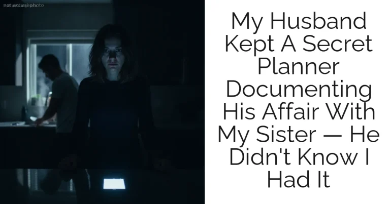 My Husband Kept A Secret Planner Documenting His Affair With My Sister — He Didn't Know I Had It
