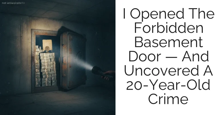 I Opened The Forbidden Basement Door — And Uncovered A 20-Year-Old Crime