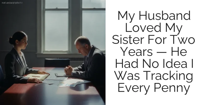 My Husband Loved My Sister For Two Years — He Had No Idea I Was Tracking Every Penny
