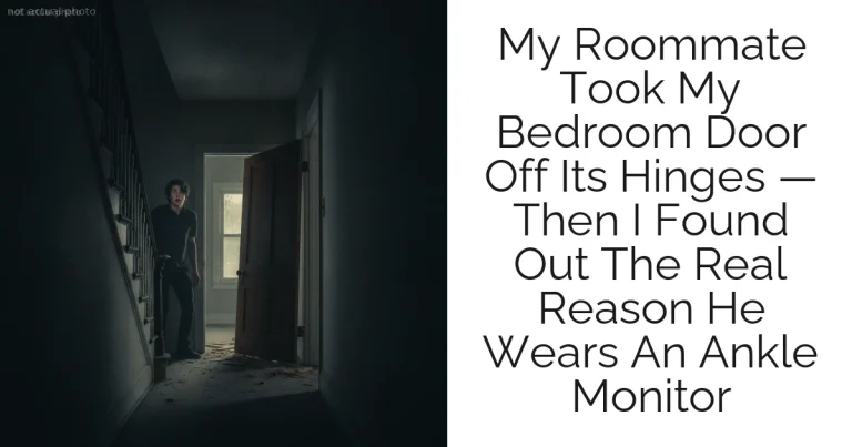 My Roommate Took My Bedroom Door Off Its Hinges — Then I Found Out The Real Reason He Wears An Ankle Monitor