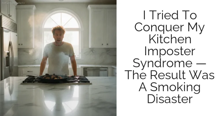 I Tried To Conquer My Kitchen Imposter Syndrome — The Result Was A Smoking Disaster