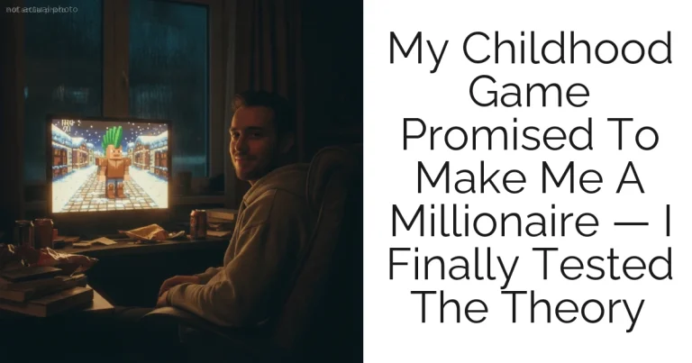 My Childhood Game Promised To Make Me A Millionaire — I Finally Tested The Theory