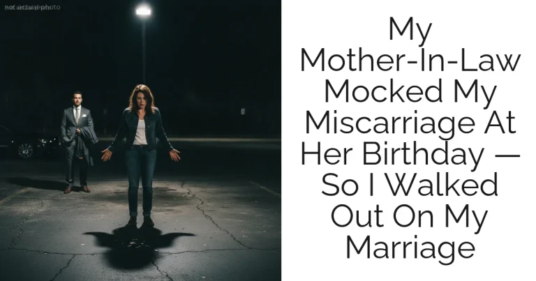 My Mother-In-Law Mocked My Miscarriage At Her Birthday — So I Walked Out On My Marriage