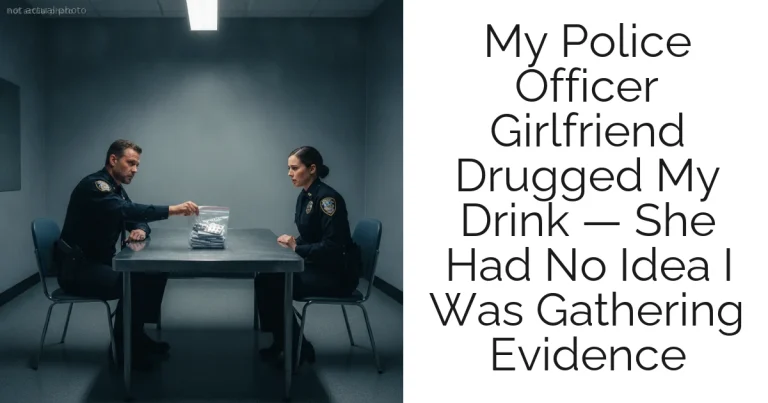 My Police Officer Girlfriend Drugged My Drink — She Had No Idea I Was Gathering Evidence