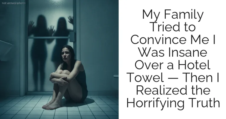 My Family Tried to Convince Me I Was Insane Over a Hotel Towel — Then I Realized the Horrifying Truth