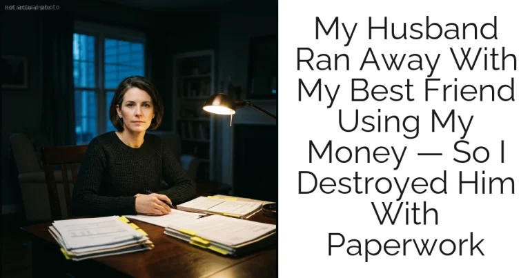 My Husband Ran Away With My Best Friend Using My Money — So I Destroyed Him With Paperwork