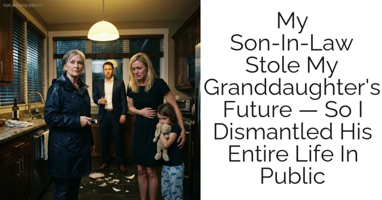 My Son-In-Law Stole My Granddaughter's Future — So I Dismantled His Entire Life In Public