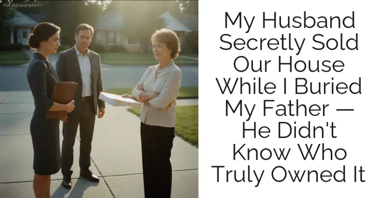 My Husband Secretly Sold Our House While I Buried My Father — He Didn't Know Who Truly Owned It
