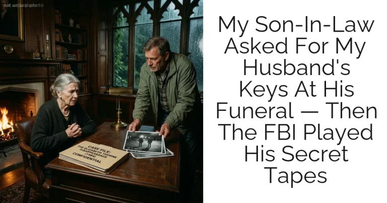My Son-In-Law Asked For My Husband's Keys At His Funeral — Then The FBI Played His Secret Tapes