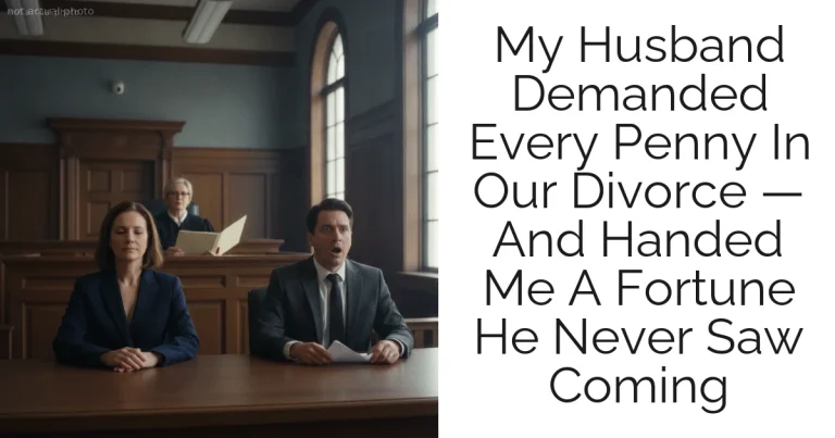 My Husband Demanded Every Penny In Our Divorce — And Handed Me A Fortune He Never Saw Coming