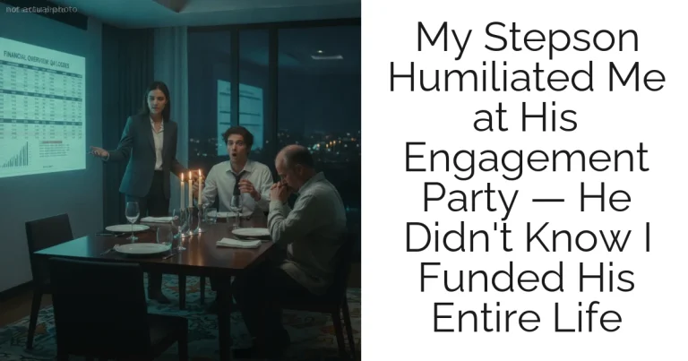 My Stepson Humiliated Me at His Engagement Party — He Didn't Know I Funded His Entire Life