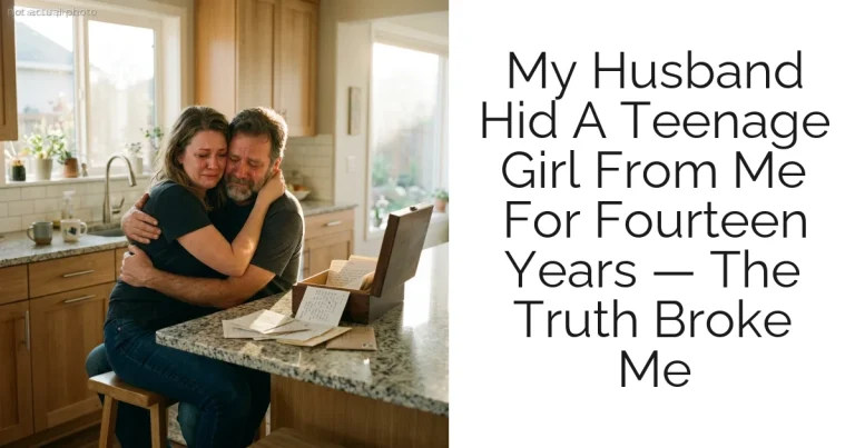 My Husband Hid A Teenage Girl From Me For Fourteen Years — The Truth Broke Me