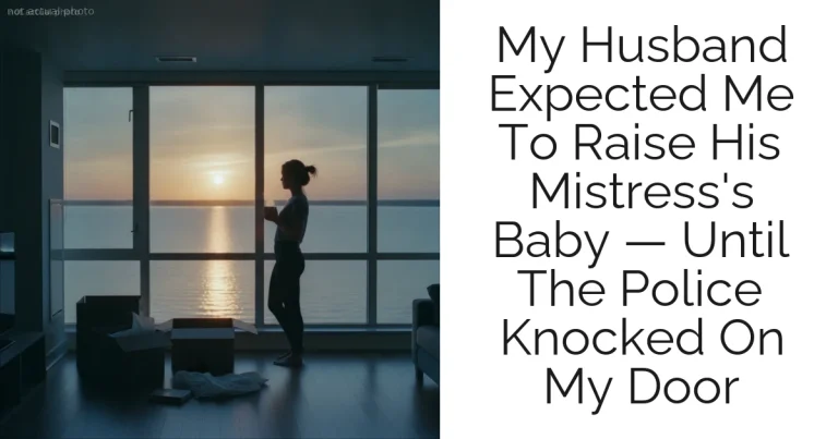 My Husband Expected Me To Raise His Mistress's Baby — Until The Police Knocked On My Door