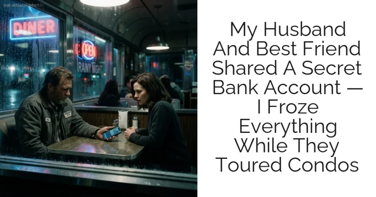My Husband And Best Friend Shared A Secret Bank Account — I Froze Everything While They Toured Condos