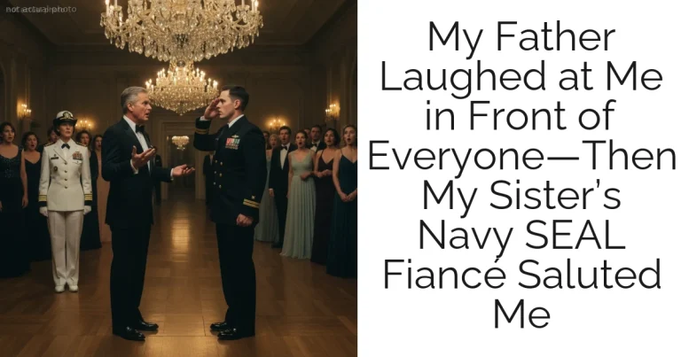 My Father Laughed at Me in Front of Everyone—Then My Sister’s Navy SEAL Fiancé Saluted Me