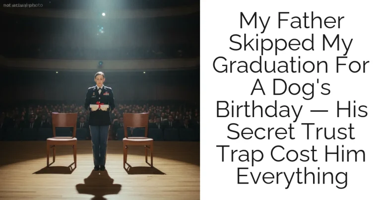 My Father Skipped My Graduation For A Dog's Birthday — His Secret Trust Trap Cost Him Everything