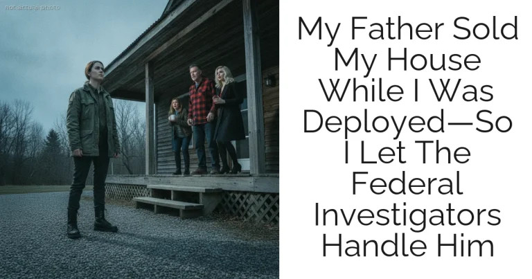 My Father Sold My House While I Was Deployed—So I Let The Federal Investigators Handle Him
