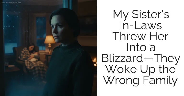 My Sister's In-Laws Threw Her Into a Blizzard—They Woke Up the Wrong Family
