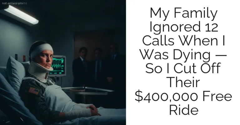 My Family Ignored 12 Calls When I Was Dying — So I Cut Off Their $400,000 Free Ride