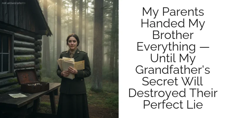 My Parents Handed My Brother Everything — Until My Grandfather's Secret Will Destroyed Their Perfect Lie