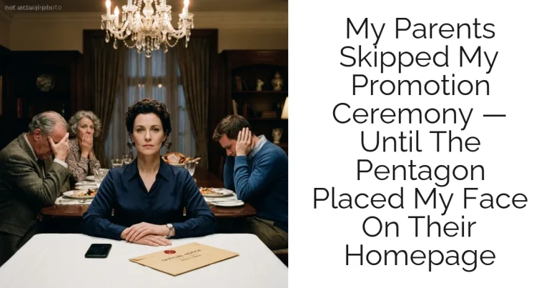 My Parents Skipped My Promotion Ceremony — Until The Pentagon Placed My Face On Their Homepage