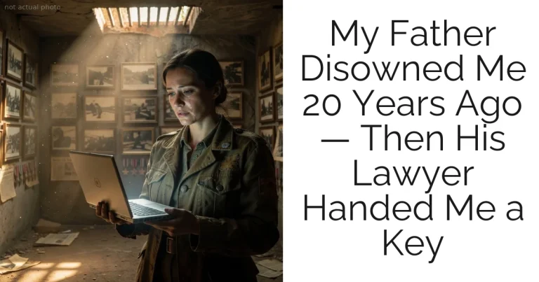 My Father Disowned Me 20 Years Ago — Then His Lawyer Handed Me a Key