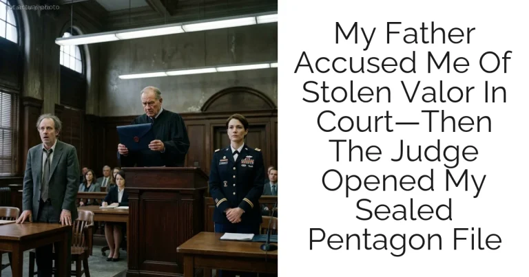 My Father Accused Me Of Stolen Valor In Court—Then The Judge Opened My Sealed Pentagon File