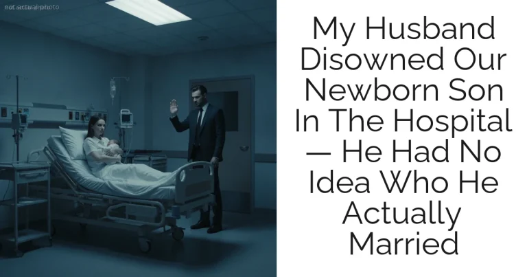 My Husband Disowned Our Newborn Son In The Hospital — He Had No Idea Who He Actually Married