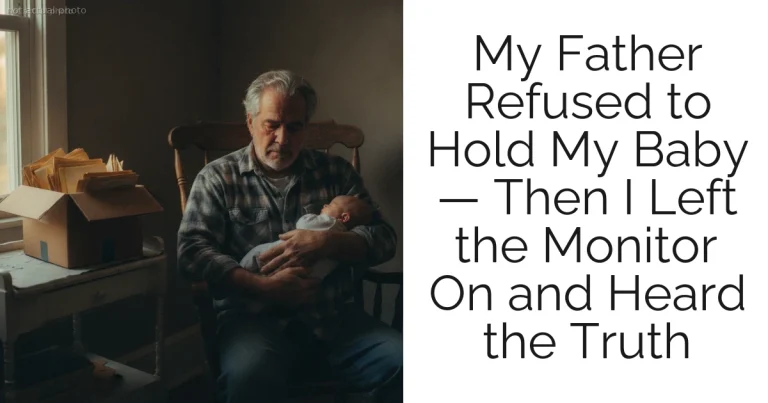 My Father Refused to Hold My Baby — Then I Left the Monitor On and Heard the Truth