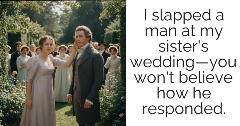 I slapped a man at my sister's wedding—you won't believe how he responded.