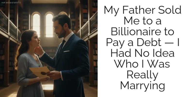 My Father Sold Me to a Billionaire to Pay a Debt — I Had No Idea Who I Was Really Marrying