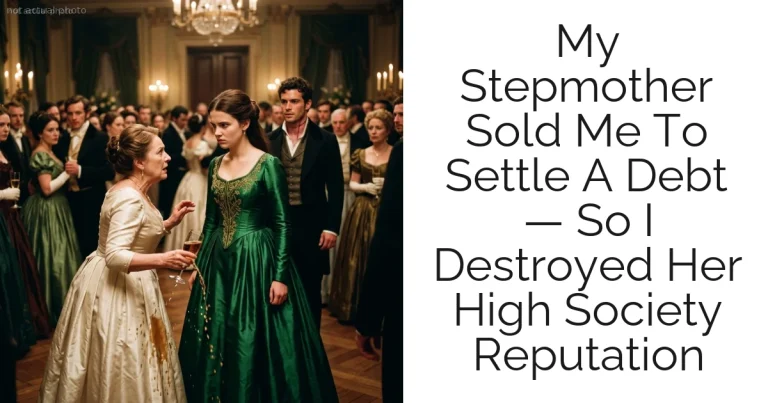 My Stepmother Sold Me To Settle A Debt — So I Destroyed Her High Society Reputation