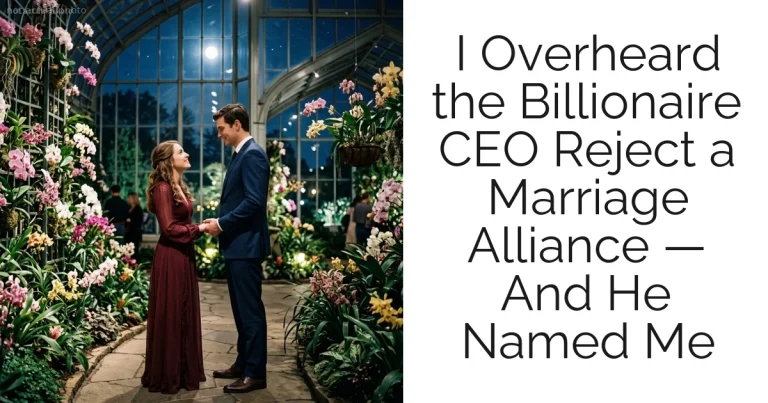 I Overheard the Billionaire CEO Reject a Marriage Alliance — And He Named Me