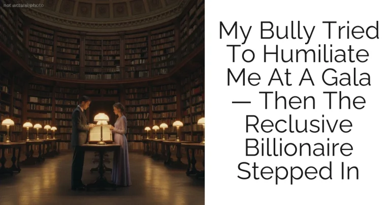 My Bully Tried To Humiliate Me At A Gala — Then The Reclusive Billionaire Stepped In