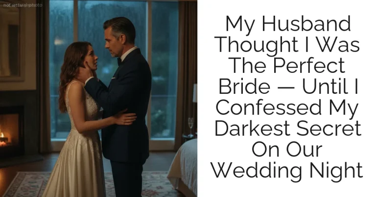 My Husband Thought I Was The Perfect Bride — Until I Confessed My Darkest Secret On Our Wedding Night