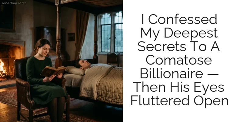 I Confessed My Deepest Secrets To A Comatose Billionaire — Then His Eyes Fluttered Open