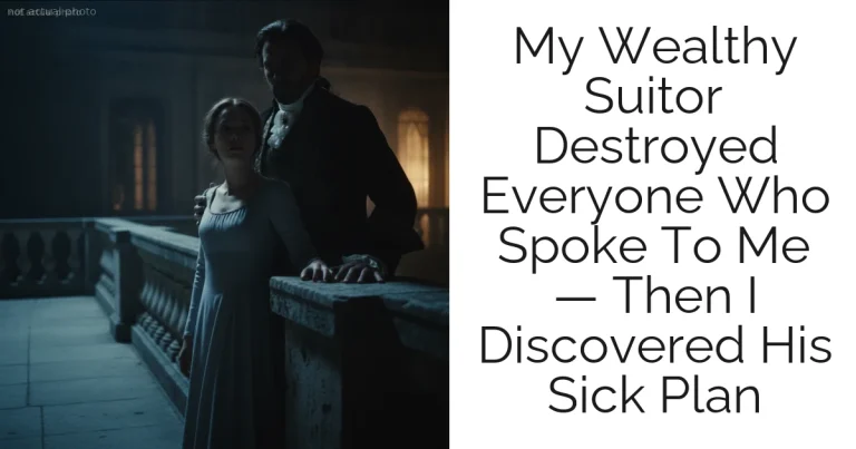 My Wealthy Suitor Destroyed Everyone Who Spoke To Me — Then I Discovered His Sick Plan