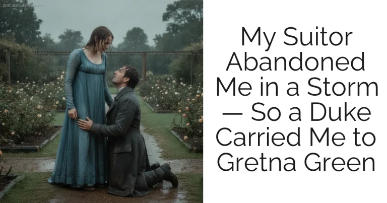 My Suitor Abandoned Me in a Storm — So a Duke Carried Me to Gretna Green