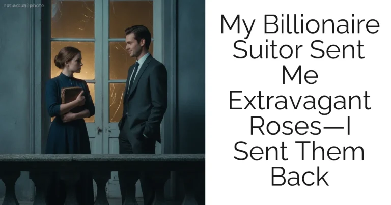 My Billionaire Suitor Sent Me Extravagant Roses—I Sent Them Back