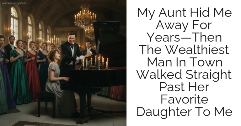 My Aunt Hid Me Away For Years—Then The Wealthiest Man In Town Walked Straight Past Her Favorite Daughter To Me